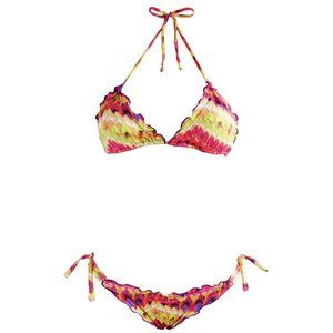 NWT Anne Cole POP CULTURE Chain Link Underwire Bikini Skirted Swim Suit M